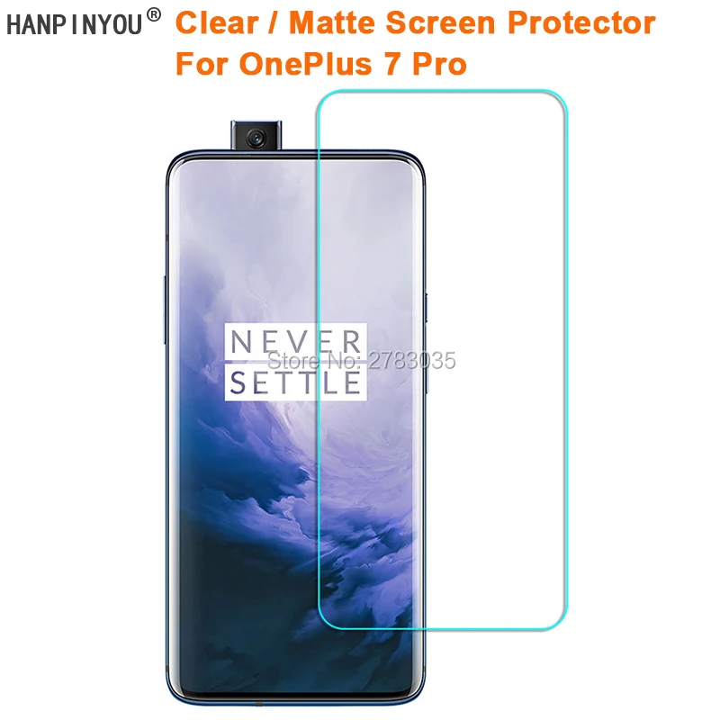 

For OnePlus 7 Pro 6.67" Clear Glossy /Anti-Glare Matte Screen Protector Protective Film Guard (Not Tempered Glass)
