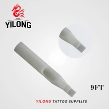 YILONG 50 шт 9FT одноразовые татуировки Советы Белый Цвет 9FT Советы Предварительно стерилизованный наконечник сопла для 9F иглы татуировки