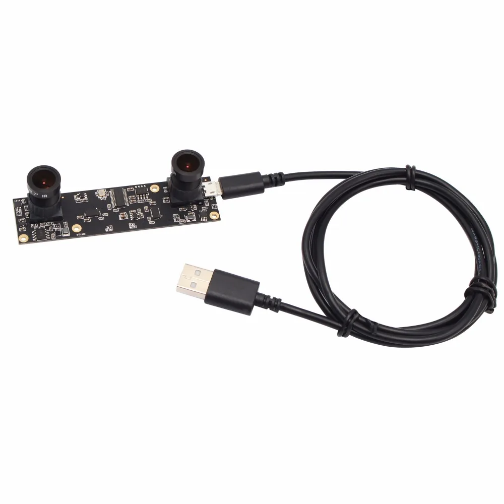 2MP 1080P AR0330 MJPEG 30fps M12 2 8 мм двойной объектив Micro mini usb модуль платы камеры OTG UVC Plug Play