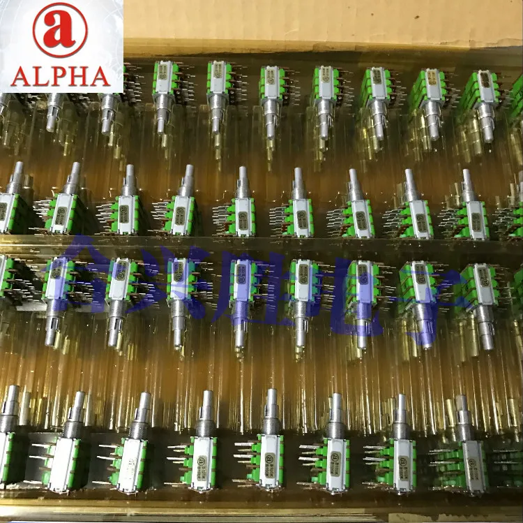 Двухосевой двойной регулируемый прецизионный потенциометр ALPHA type 12 B100K два