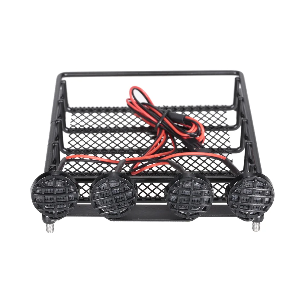 RC Car 110 Roof Rack Luggage Carrier Led Light Bar for Short-Course Cars Crawler HPI TAMIYA CC01 AXIAL SCX10 RC4WD D90 REDCAT (7)