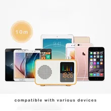 Высококачественный динамик с fm-радио музыкальный центр MIABOO Ретро деревянный цвет беспроводная bluetooth-колонка со временем Z518