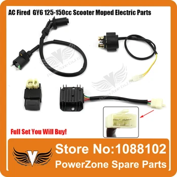 

GY6 50cc 125cc 150cc Scooter Moped Motorcycle Ignition Coil + CDI UNIT + 4Pin Rectifier Regulator + Solenoid Relay Free Shipping