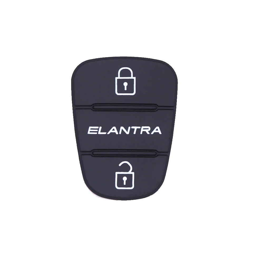 Для hyundai Sportage Elantra Picanto Solaris RIO Kia Verna 3 кнопки откидной Складной Дистанционный чехол для ключа автомобиля резиновые накладки - Цвет: ELANTRA