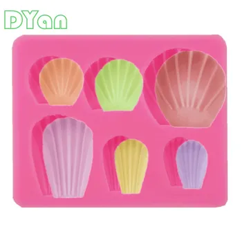 

Cake Decoration Tools DIY Sea Creatures Conch Starfish Shell Fondant Cake Candy Silicone Molds Creative DIY Chocolate Mold A1733