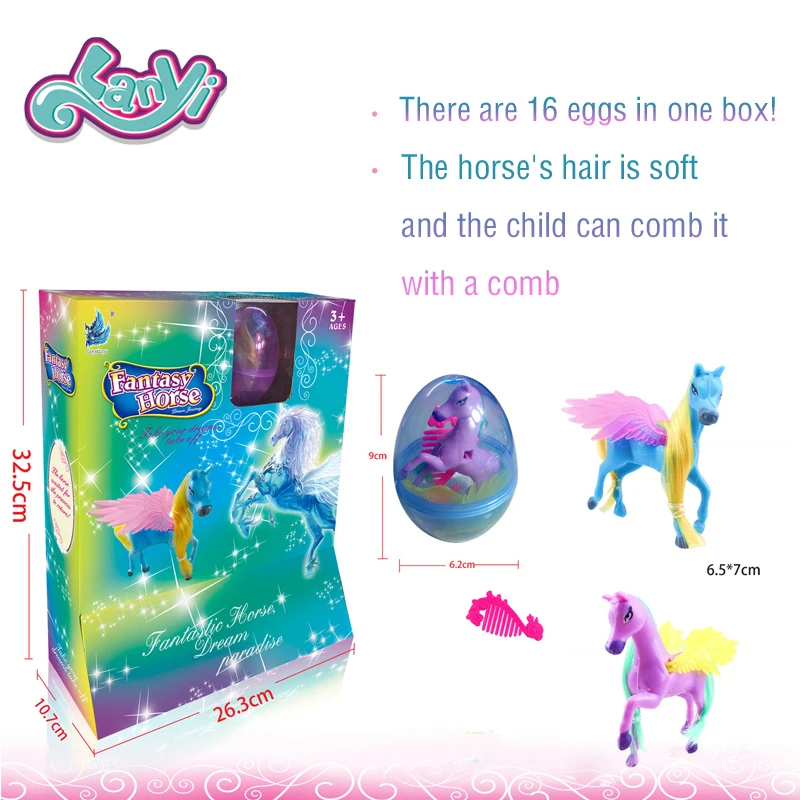 

My little horses interesting egg shell containing a horses with a comb gives the child the best pleasure