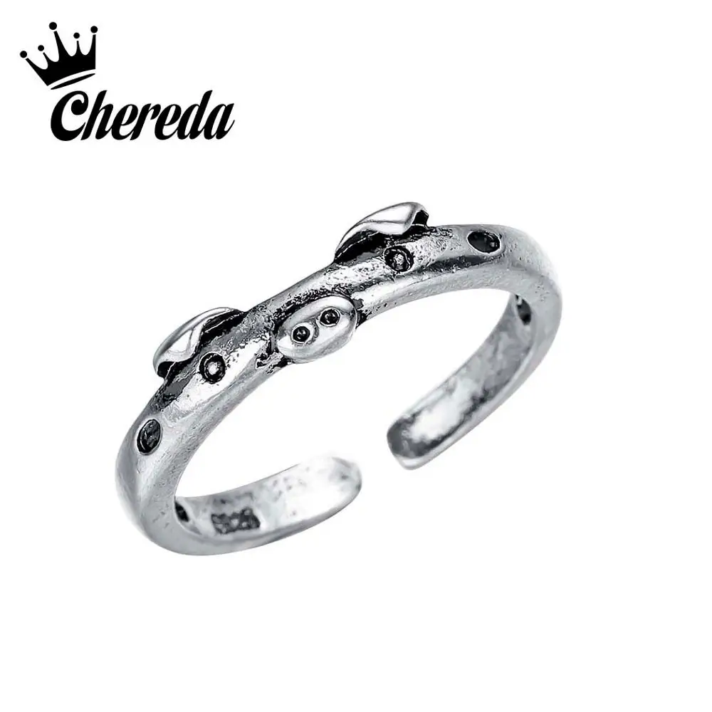 Женское кольцо Chereda Винтажное с открытым регулируемым кольцом для помолвки и