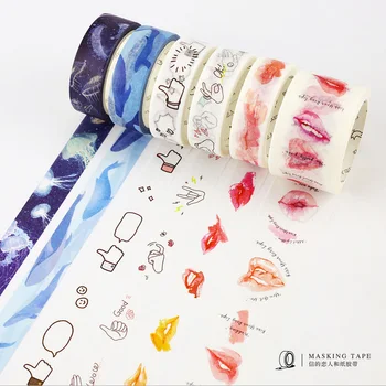

1.5-3cm*7m Sexy Lips washi tape DIY decoration scrapbooking planner masking tape adhesive tape label sticker stationery
