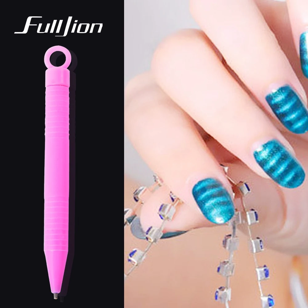 Fulljion магнитная ручка магнитная палочка для ультрафиолетовые глаза кошки лак Волшебная 3D магнитная ручка для очистки ногтей художественные инструменты для маникюра