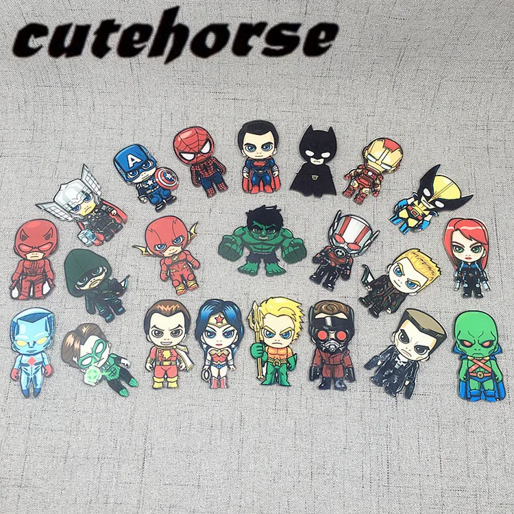 

Cute cartoon Marvel superman batman Captain America series fridge magnets High grade acrylic fridge magnet sticker