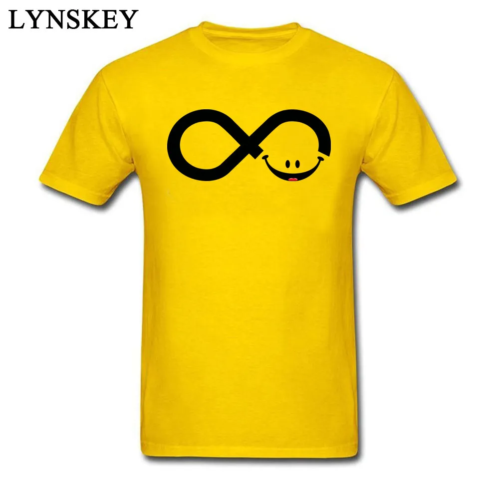 Classic Design Tops T Shirt O-Neck Summer/Autumn 100% Cotton Short Sleeve T-shirts for Boys infinity smile Design Tee Shirt infinity smile yellow