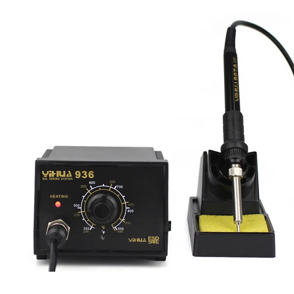 

For Yihua-936 Soldering Iron Station 50W Lead Free 10 tips CE RoHS ESD Safe 240 Soldering Station Main Unit Solder Iron Sale