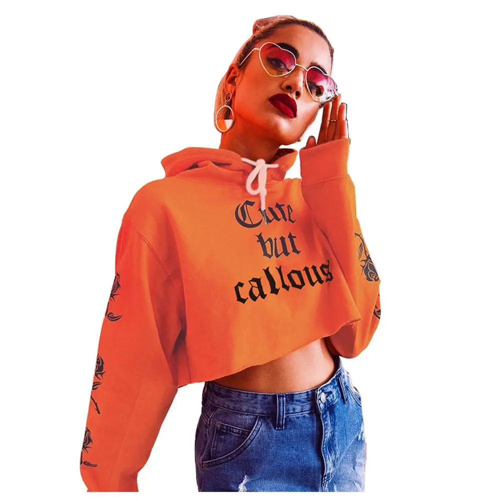 Hot Women Letter Print Sweatshirt Casual Long Sleeve