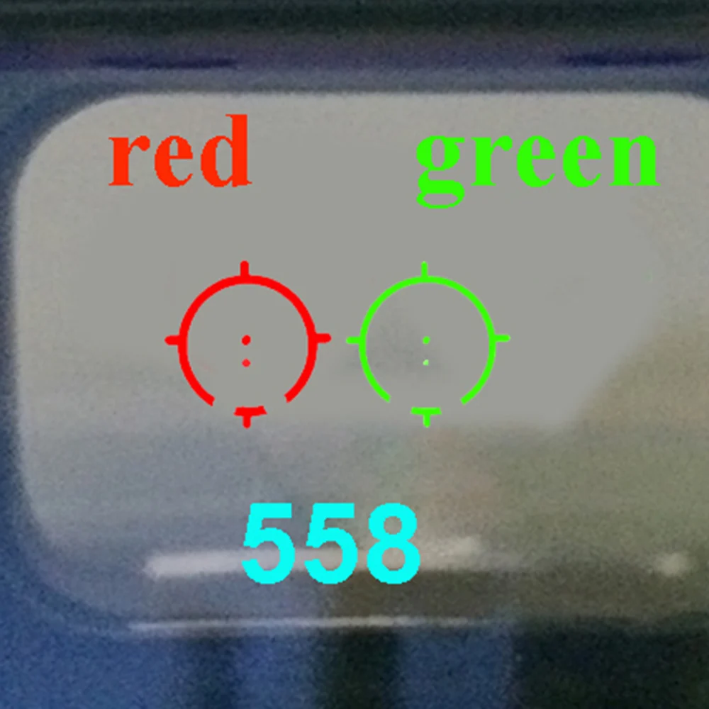 LUGER Тактический 558 коллиматорный голографический красный зеленый точечный оптический прицел с 20 мм рельсовым креплением охотничьи страйкбольные ружья прицелы