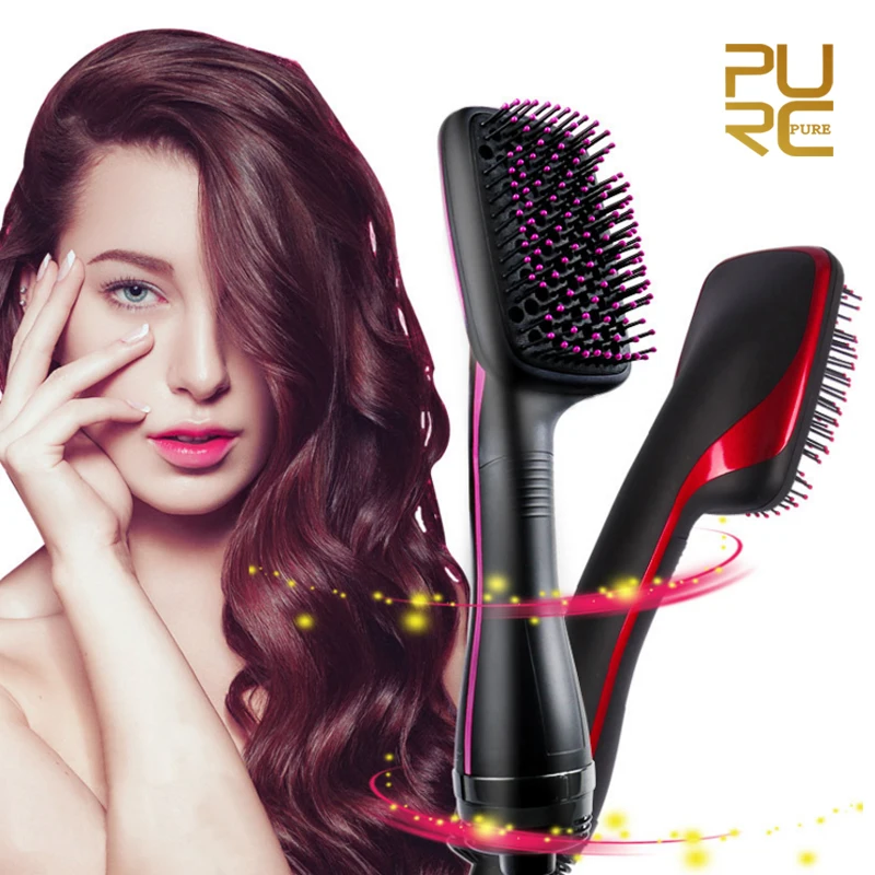 

2018 New Styles Hair Brush Hair Straightener Straightening Flat Iron Comb Anion electric Hair Dryer Two Colors Heating Brushes