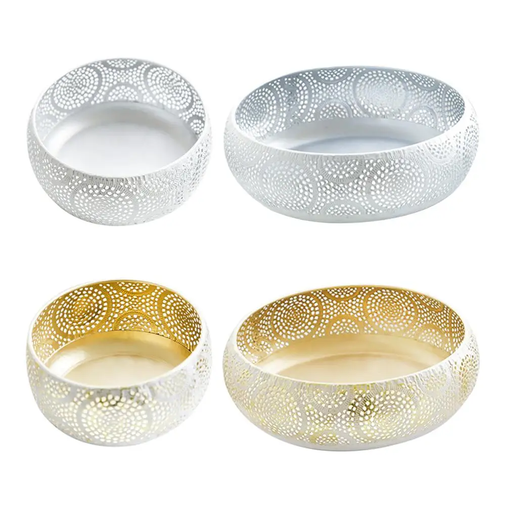 

1 Pcs Fruit Basket Snacks Storage Basket Iron Surface Paste Silver Or Gold Portable Fruit Bowl Containers For Home Living Room