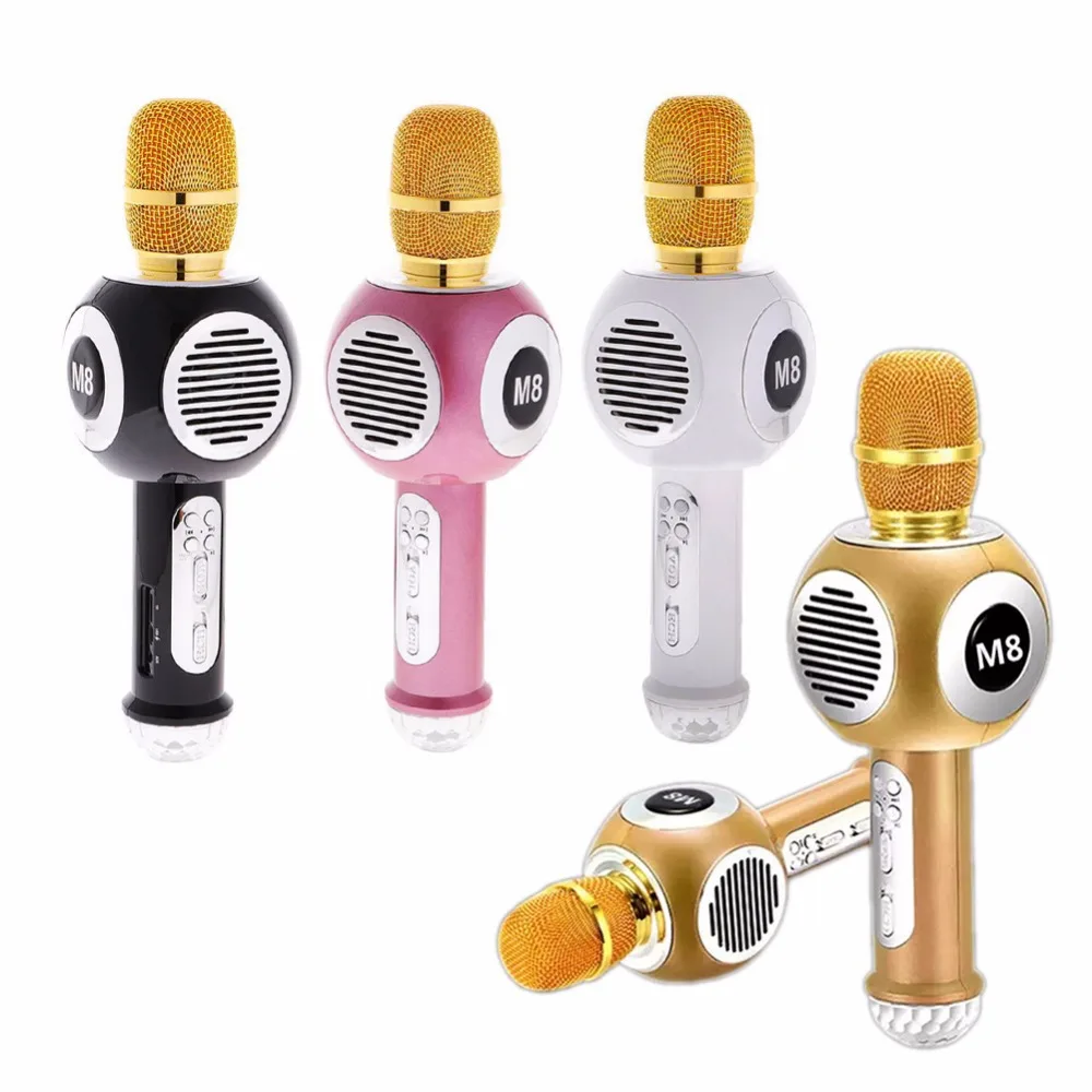 M8 Colorful Neon Portable Mobile Phone Karaoke Live Broadcast Wireless