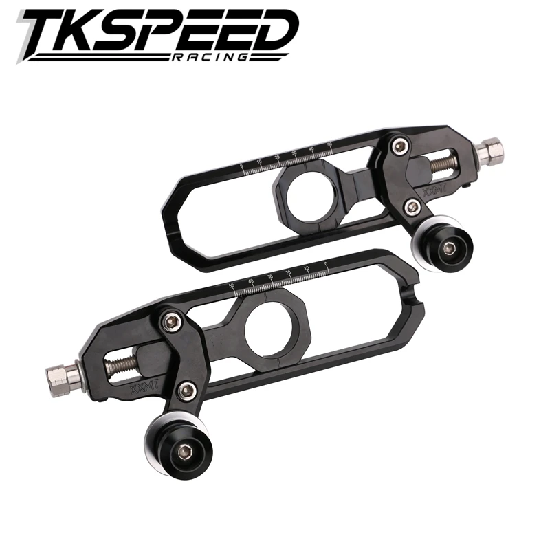 

CNC Motorcycle Accessories Rear Axle Spindle Chain Adjuster Blocks chain adjuster tensioners For YAMAHA Tmax 530 2013-2016