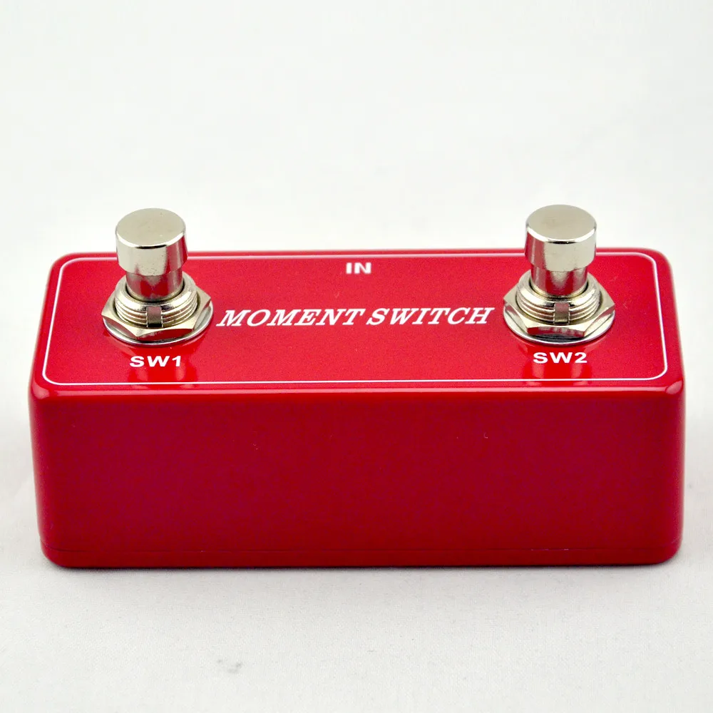 Новый двойной кнопочный мгновенный footswitch stompbox ВКЛ/ВЫКЛ для гитарных усилителей и электрогитары footswitch