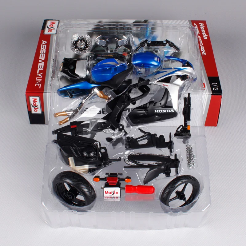 Сборная модель мотоцикла Maisto 1:12 Honda CBR 600RR сделай сам для детей игрушки подарки