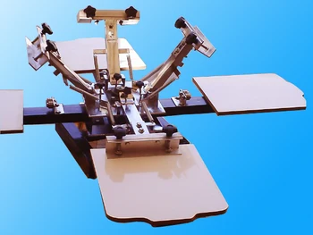 

1Set 4 color 4 station T-shirt screen printing machine without base good quality (many areas)