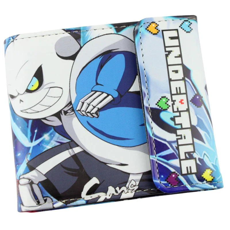 

Game Undertale Sans High Quality PU Short Wallet/Folding Purse with Button