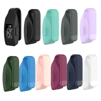 

Universal Pocket Case For Fitbit Inspire /Inspire HR /Ace2 Fashion Silicone Holder For Fitbit Inspire Metal Steel Clasp Clip