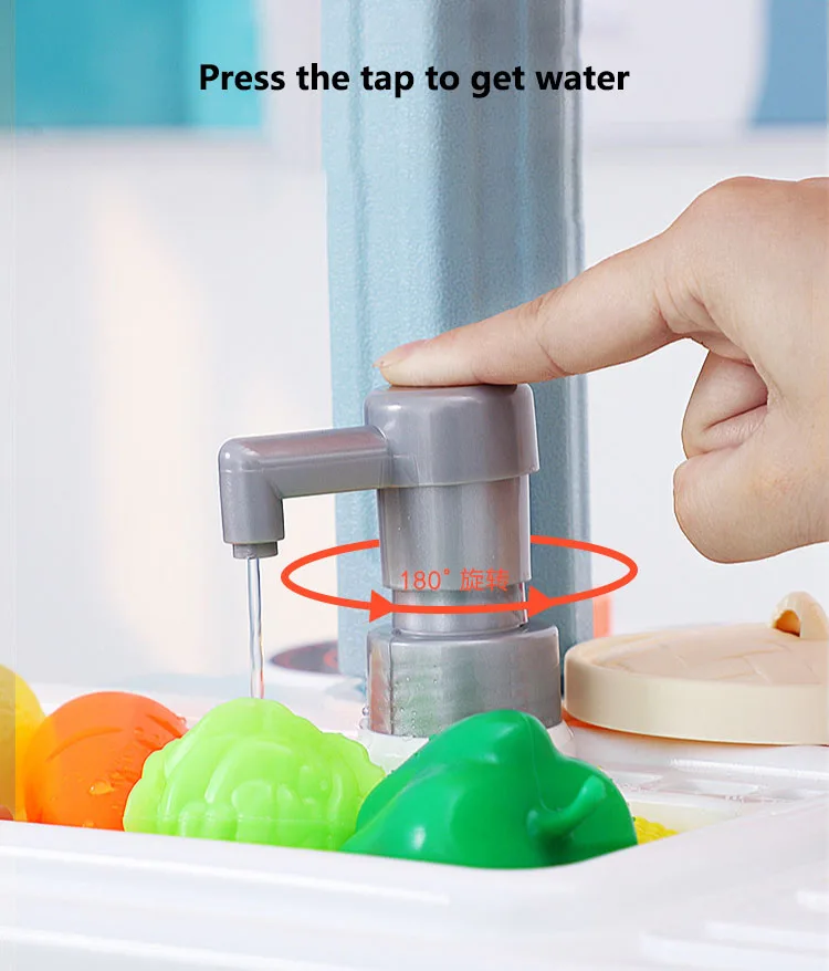 Cozinha do Miúdo Brinquedo de Simulação Spray com Crianças Conjunto de Cozinha para Crianças Brinquedo de Cozinha Conjunto de Jogos Infantil Brilhando Crianças 6 Brinquedos de cozinha