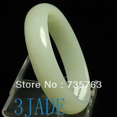 

xiuli 0043 Natural Hetian Nephrite Jade Oval Bangle Bracelet Market Price $1000