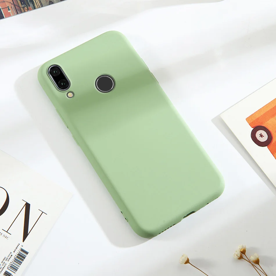 Nova 4 роскошные мягкие матовые цветные Чехлы для Huawei противоударный чехол из ТПУ и