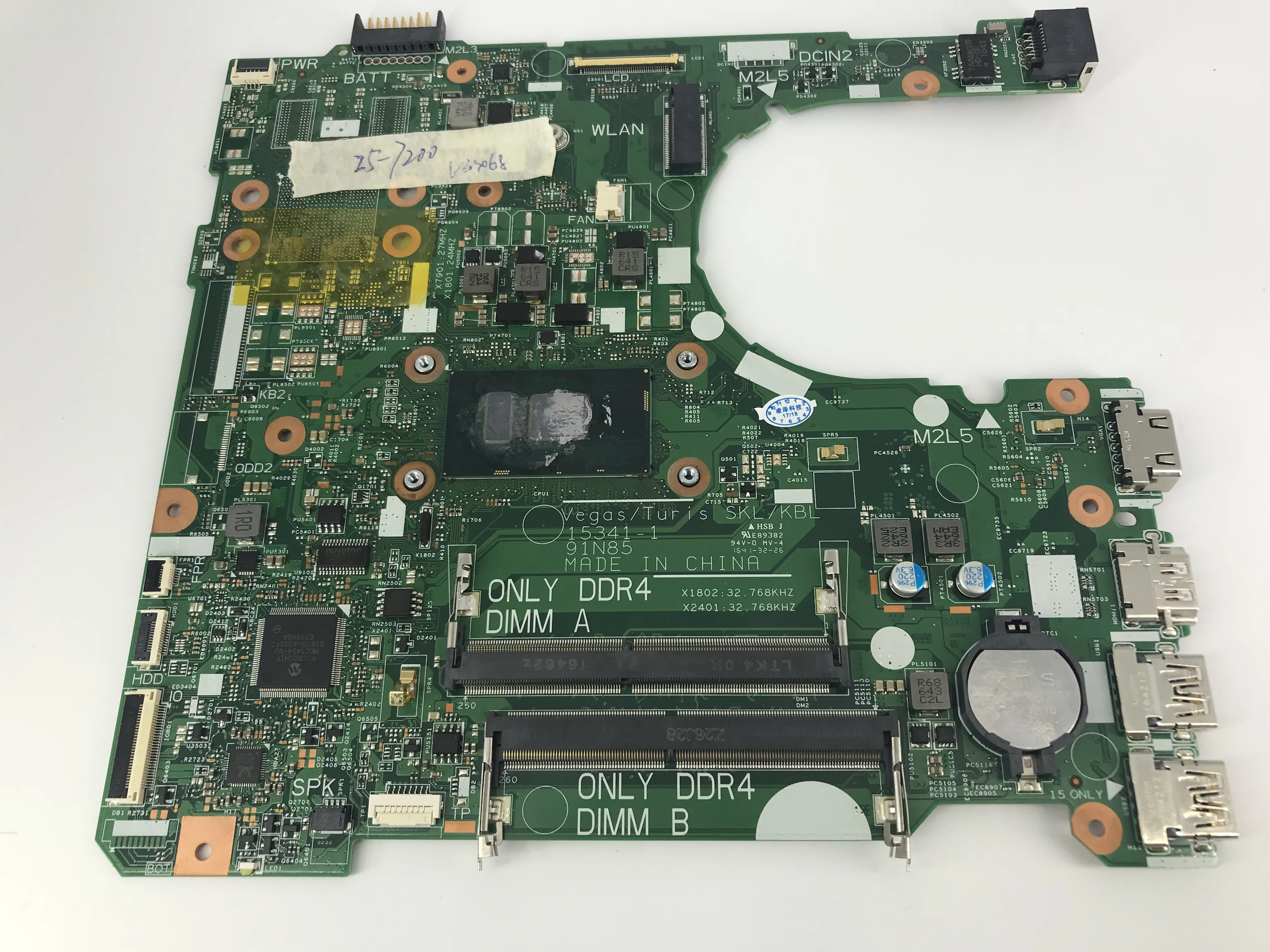 astounding  17841-1 Laptop motherboard for Dell Vostro 15-3567 3468 3467 Inspiron 3576 3568 Test original mainb