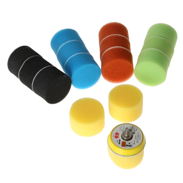 DRELD 16 Uds 2 pulgadas 50mm almohadilla de pulido abrillantado Kit para pulidor de coche cera Buffer de abrillantado para coche de herramienta de mano para Dremel herramienta rotativa 5