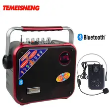 A83 30W High Power Portable Bluetooth Speaker With Wireless Microphone Loudspeaker MP3 Player Amplifer Speaker Column DC 12V