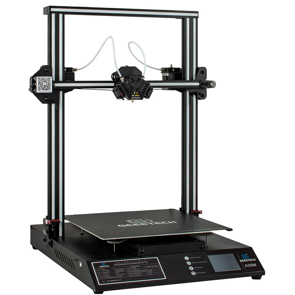 GEEETECH A30M 2 в 1 смешанный 3D принтер 320*320*410 мм площадь 60 мм/сек. защищенный паролем