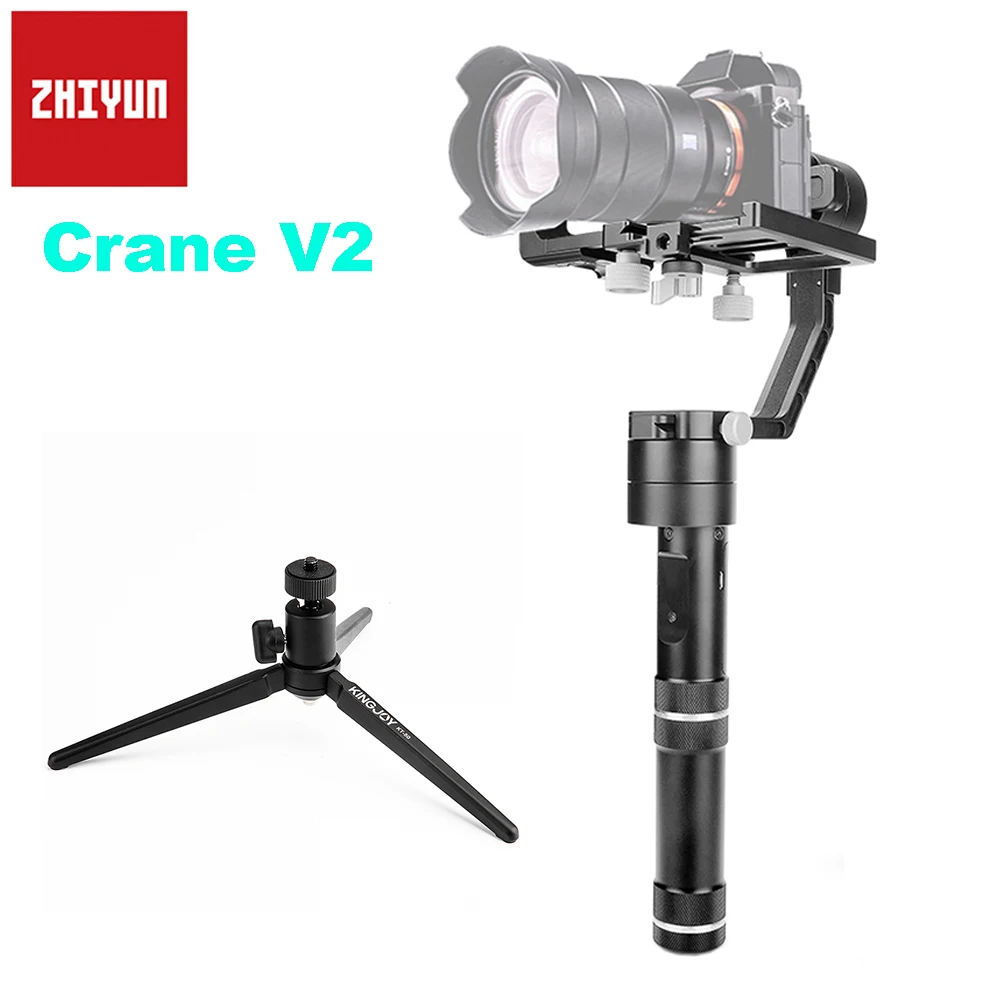 

Zhiyun Crane V2 3-Axis Brushless Handheld Gimbal Stabilizer for Sony Canon Nikon Mirrorless Camera A7s GH4 Support 350g-1800g