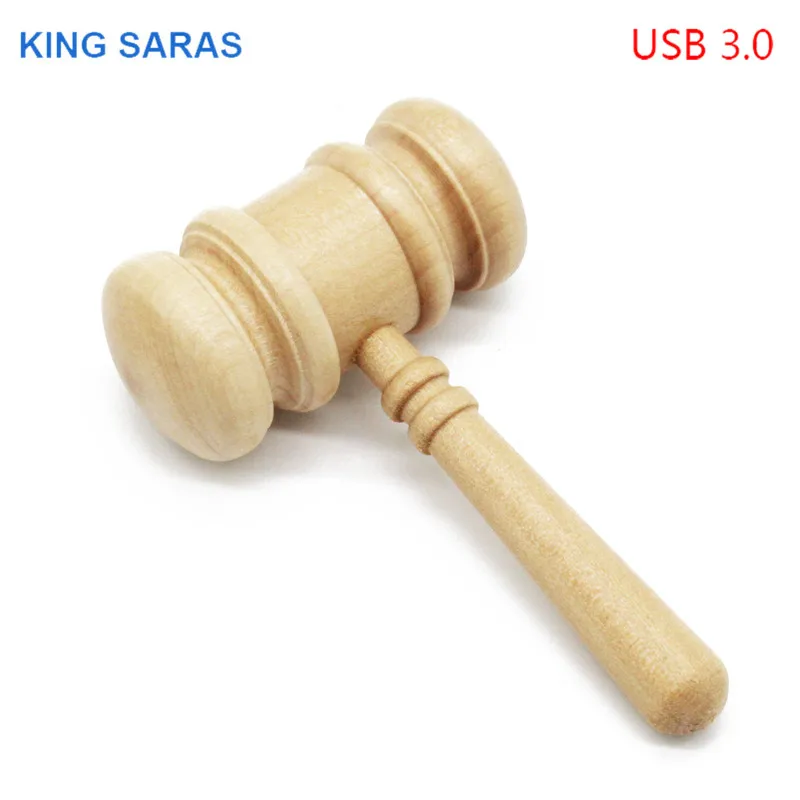 KING SARAS кленовый, деревянный молоток usb флэш-накопитель 4 ГБ 8 ГБ 16 ГБ 32 ГБ Кленовая ручка привод usb 3,0