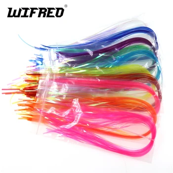 

Wifreo 2Pks Pearl Color Flashabou 2mm Width Holographic Tinsel Mylaor Flat Flash Fly Jig Lure Fishing Fly Tying Materials