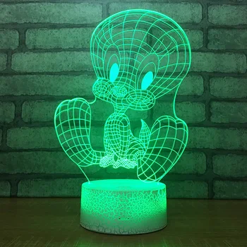 

Creative Home Furnishing Product Bedroom Decoration Led Atmosphere Lamp Acrylic 3d Small Table Lamp Colorful Night Lamp
