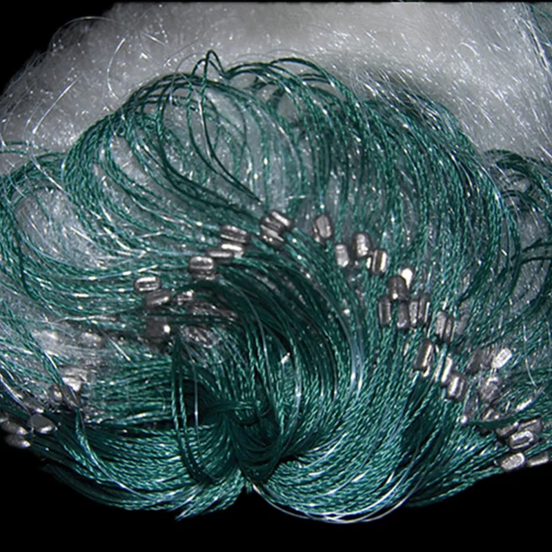 Aggravate quatily drift net H0.7*L90M 3 layer 1cm mesh sink net fish trap sticky fishing net china outdoor pesca fishing network