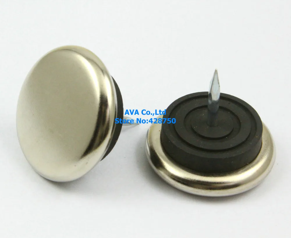 16 pieces 32mm metal chair feet nail glide nail furniture feet