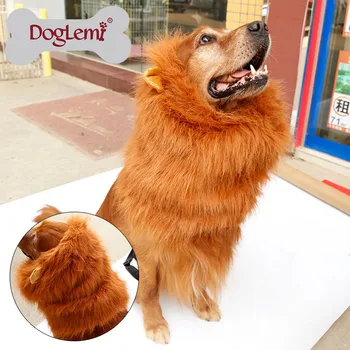

10pcs Per Pack Large Pet Dog Cat Lion Wigs Mane Hair Festival Party Fancy Dog Costume Dog Lion Hair