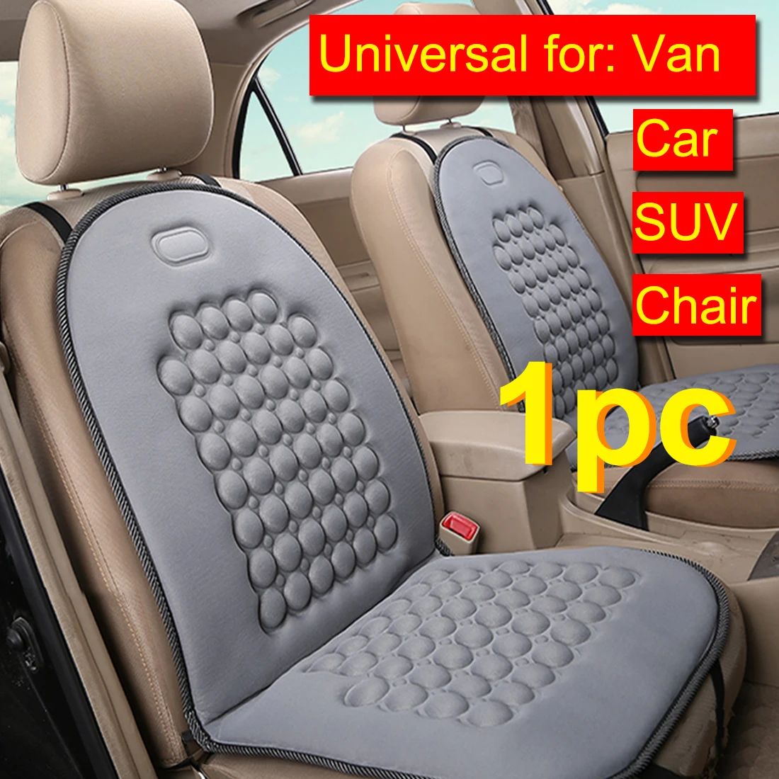 

Dewtreetali Universal Car Seat Cover Cushion Front Seat Protector Pad Car-styling Gray for Ford focus 2 Granta Hyundai Creta