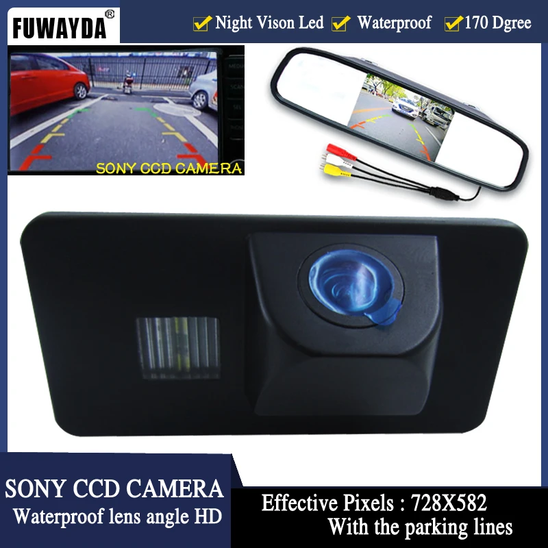 Автомобильная камера заднего вида FUWAYDA SONYCCD с монитором зеркала для BMW E81 E87 E90 E91 E92