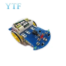 1set D2-1 Intelligent Tracing Smart Car Chassis Kit Trace Intelligent Track Line Car Fun Electronic Production DIY Kit Practice