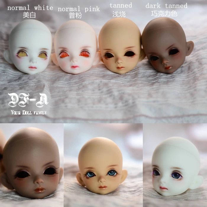 Аксессуары для кукол 1/6 BJD Кукла SD практическая головка для макияжа Xiaotaozi