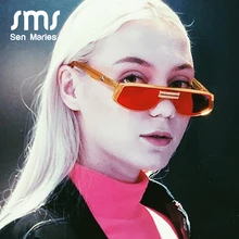 Новинка; летние туфли-лодочки ярких цветной "кошачий глаз" солнцезащитные очки Для женщин Роскошные модные красные прозрачные линзы Звездные Модели очков ins очки