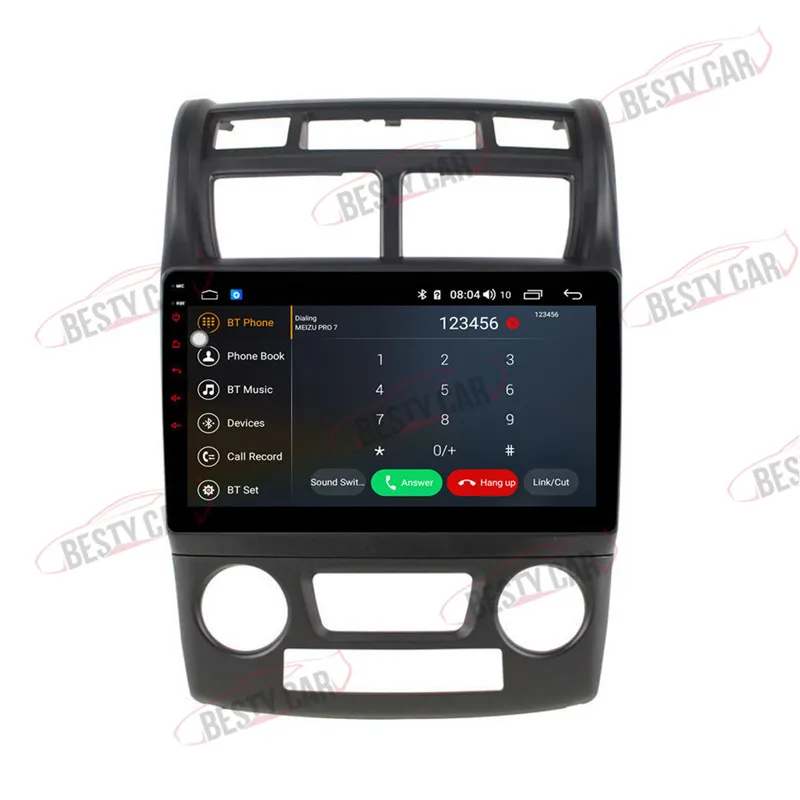 Clearance 9" Android 8.1 Car Multimedia Player Stereo for KIA Sportage 2007-2016 Automatic GPS Navigation Head Unit DSP 2.5D+IPS 4GB RAM 5