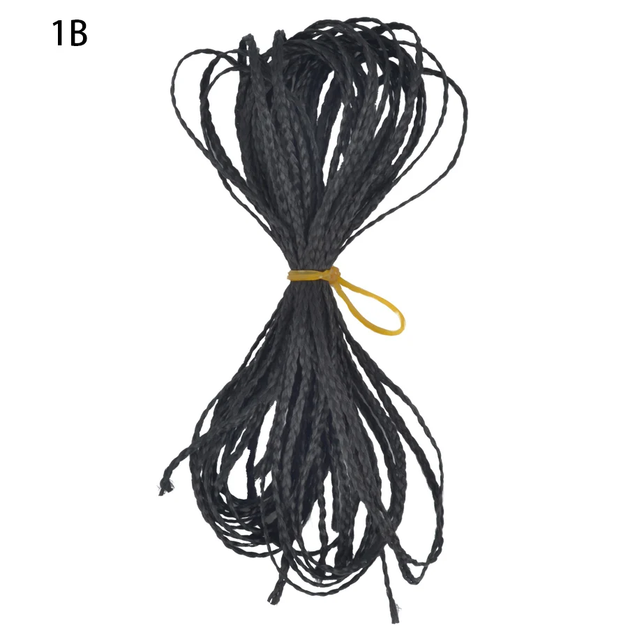 Ожерелье Calaite 30 дюймов вязание крючком 3S коробка оплетка волос 25 цветов синтетические волосы для наращивания Zizi выжимающий контейнер косы волос - Цвет: # 1B