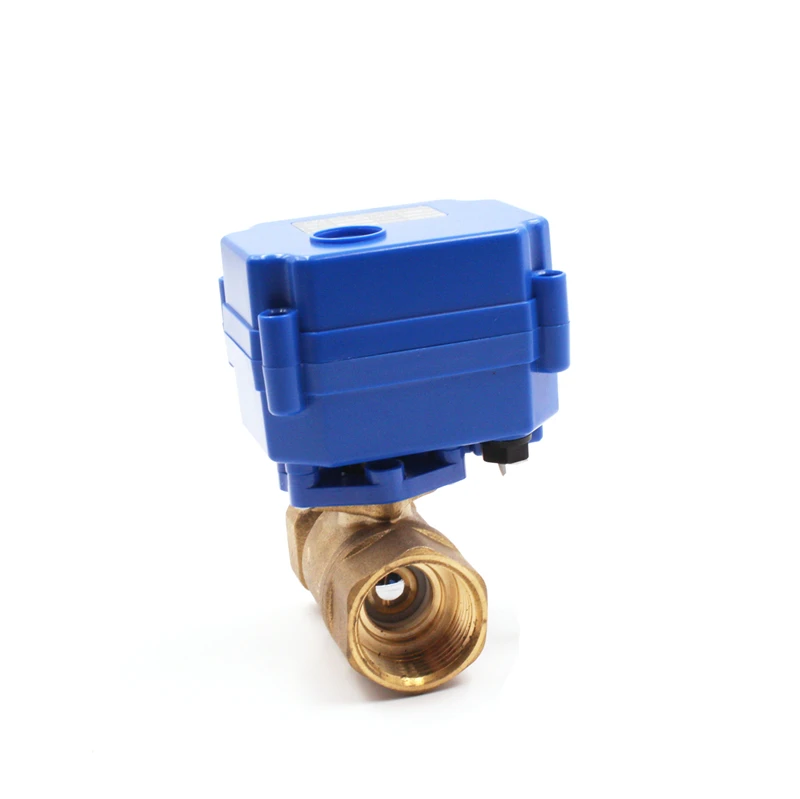 

1/2" 3/4" mini two way brass electric folw actuator ball valve for irrigation system 12v 24v 220v