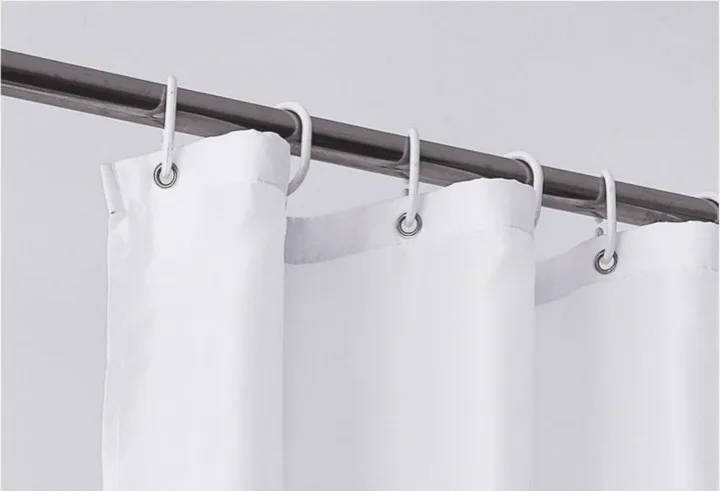 Forro de cortina de ducha impermeable transparente con 8 bolsillos para tableta o soporte para teléfono 